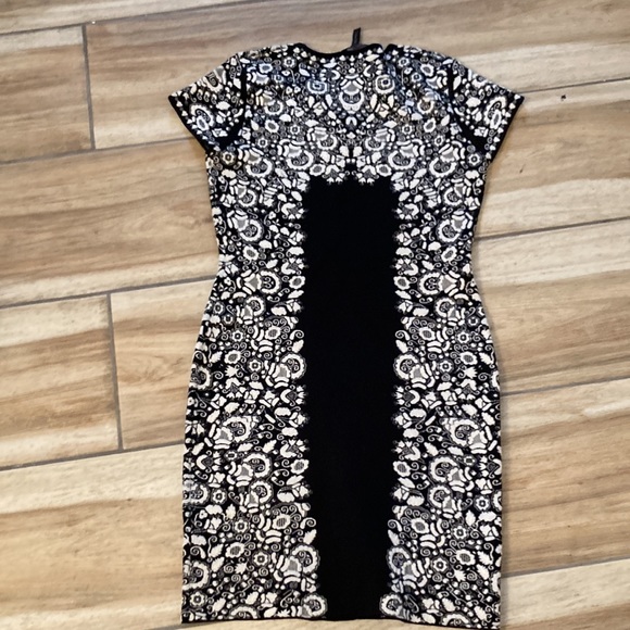 BCBG Maxazria Fabiana Floral Jacquard Dress - Picture 3 of 4